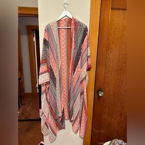 Multicolored Kimono Duster One Size Fits All
